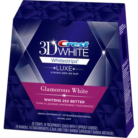glamorous white whitening strips